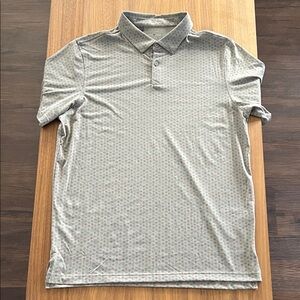adidas Gray Patterned Men's Polo Shirt